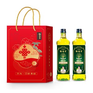 粮佰年家团圆橄榄山茶油礼盒1000ml